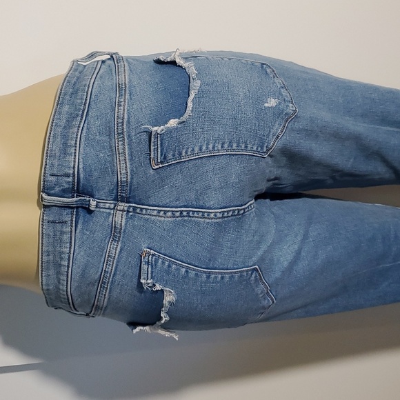 Abercrombie & Fitch Distressed Super Skinny Ankle Mid Rise Jeans Size 16/33 - Picture 6 of 13